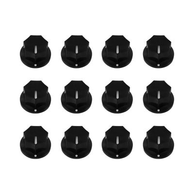 NEW 12pcs Plastic Black Guitar Effect Pedal Knobs Amp Amplifier Button Small For Guitar Accessories Guitar Bass Accessories