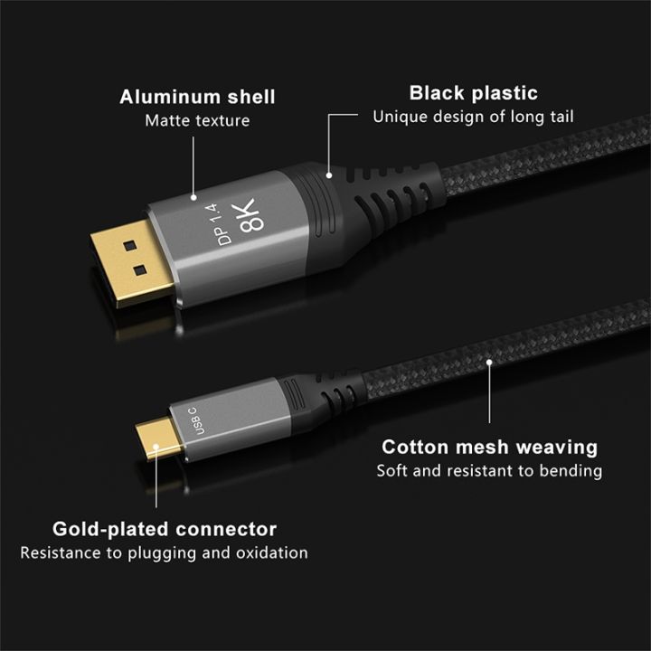 cw-usb-c-to-displayport-cable-8k-60hz-144hz-165hz-thunderbolt-3-type-1-4-converter-cables-macbook-laptop