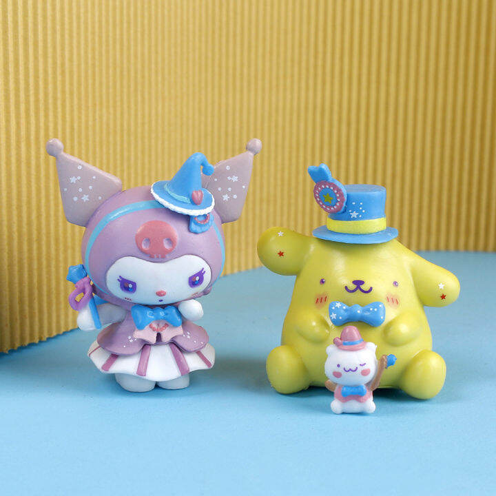 6ชิ้น-เซ็ต-sanrio-melody-kuromi-อบเชยเครื่องประดับทำด้วยมือตกแต่งหน้าเค้ก-hiasan-mobil
