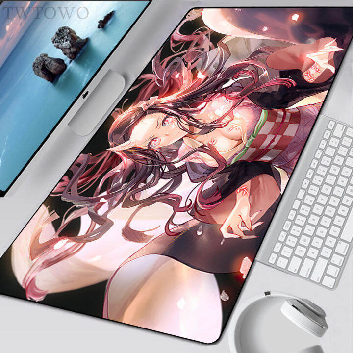 mouse-pad-gamer-xxl-new-custom-hd-mousepads-keyboard-pad-demon-slayer-kamado-nezuko-laptop-natural-rubber-soft-gamer-table-mat