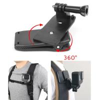 360 Degree Rotary Clip Backpack Mount Action Camera Clip For all Camera GoPro Hero 10 9 8 Insta360 One RS R DJI Action 2 cameras