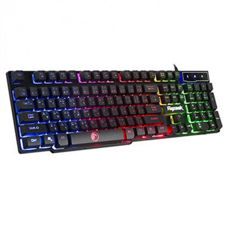 razeak-backlighted-gaming-keyboard-รุ่น-rk-8165-ไฟ-ledแสดงไฟรูปแบบ-rainbow