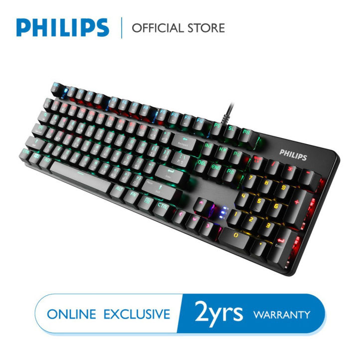 philips-spk8401-คียบอร์ดเกมส์มิ่ง-professional-gaming-rgb-mechanical-keyboard-ประกันศูนย์-2-ปี