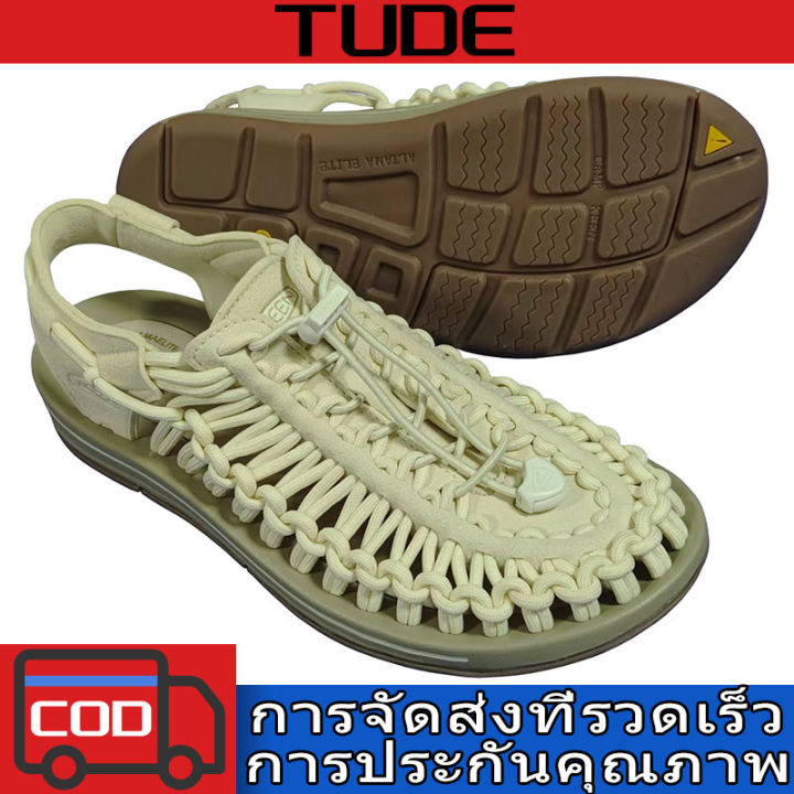 tude-2023-รองเท้าแตะสำหรับผู้ชาย-รองเท้ากีฬากลางแจ้งสำหรับผู้ชายรองเท้าโลฟเฟอร์ชายหาดรองเท้าลำลองทอฉลุลายรองเท้าลุยน้ำระบายอากาศ