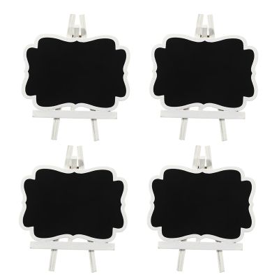 10Pcs Mini Chalkboards Wooden Small Chalkboard Signs With Easel Stand, Easel Chalkboards For Wedding Decorations, Birthday Party, Buffet And Baby Shower As Food Signs, Tags