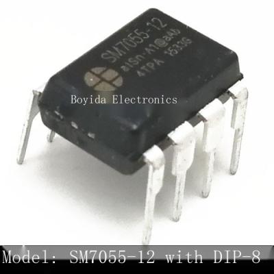 10Pcs ใหม่ Original SM7055 SM7055-12 DIP-8ชิปเท้า IC Integrated Block Power Management Chip