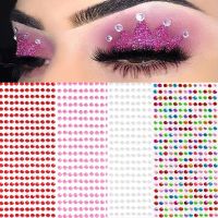 Face Jewels Diamond Makeup Art Eyeliner Glitter Face Jewelry Sticker Music Festival Party Makeup Tools Rhinestones Stickers