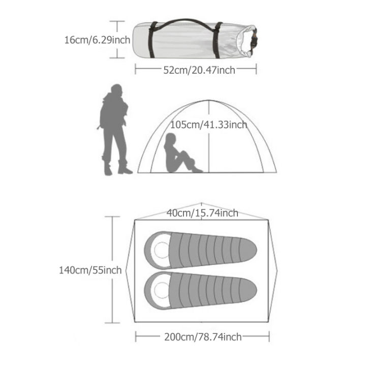 สินค้าปัจจุบัน-zap207-desert-fox-backpacking-เต็นท์-2-คน-double-layer-เต็นท์แคมป์-4-seasons-กันน้ำระบายอากาศน้ำหนักเบาแบบพกพา-อุปกรณ์ตั้งแคมป์กลางแจ้ง