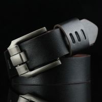New Mens Belt Male Leather Pin Buckle Belts Men Alloy Buckle Casual Male Vintage Strap Male Leather Luxury Belts 110cm Belts