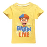 BLIPPI เสื้อยืดชายเสื้อแขนสั้นสำหรับเด็กหญิง Tops แนวโน้มผ้าฝ้ายฤดูร้อนเสื้อลำลองชายและเสื้อแขนสั้นสำหรับเด็กหญิงเสื้อยืดเด็กเสื้อผ้าเด็กหญิงฤดูร้อนเสื้อยืดลำลอง