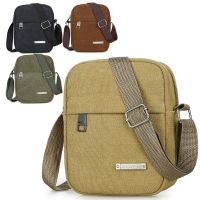 Casual Canvas Crossbody Bag Small Mens Shoulder Bag Men Diagonal Small Backpack Light Messenger Phone Bag Boy Fanny Chest Pack