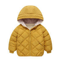 Warm Boys Jacket Winter Cotton Thick Plus Velvet Hooded Outerwear For Boy Coats Kids Christmas Birthday Present Clothes