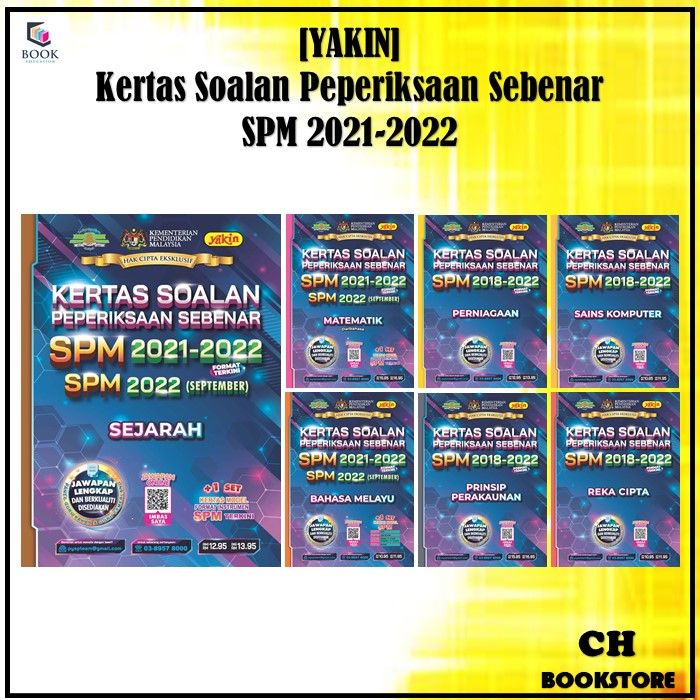 [CH] YAKIN - Edisi 2023 (Ready Stock) Past Year SPM 2021-2022 Kertas ...