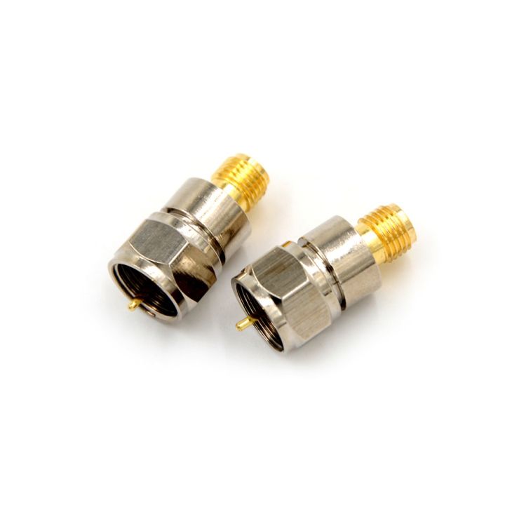 nickel-amp-gold-plated-f-type-male-plug-to-sma-female-jack-straight-rf-coaxial-adapter-connector-electrical-connectors