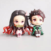 ตัวเลขการกระทำ Demon Slayer น่ารัก2,ชิ้น/เซ็ตและ Nezuko Siblings