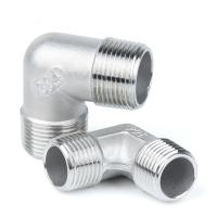 【CW】 1/4 quot; 3/8 quot; 1/2 quot; 3/4 quot; 1 quot; 1 2 quot; BSPT Equal Male 304 Stainless Steel 90 Deg Elbow Pipe Fitting Adapter Connector Coupler