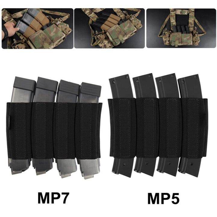 Tactical MP5 MP7 Magazine Holder With Hook Fasteners For MK3 And MK4