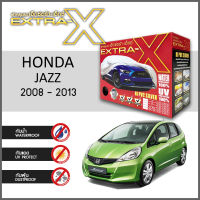 ผ้าคลุมรถ ส่งฟรี HONDA JAZZ 2008-2013 ตรงรุ่น กล่อง EXTRA-X ผ้า HI-PVC อย่างดีหนาพิเศษ ป้องกันแดด ป้องกันฝน ป้องกันฝุ่น