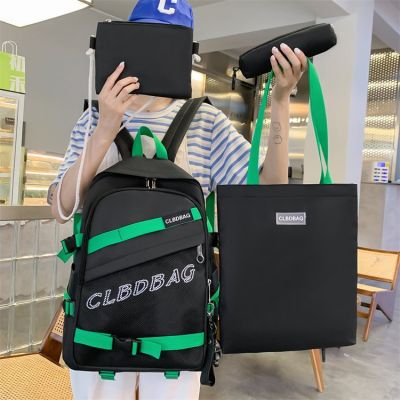 CLBDBAG กระเป๋าสะพายไหล่กระเป๋านักเรียนมหาวิทยาลัยชายและหญิงใหม่ในปีกระเป๋าเป้สะพายหลังสำหรับเดินทางลำลองกระเป๋าคอมพิวเตอร์