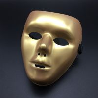 Gold/Sliver Face Mask Men Ghost Dance Performances Props Antique Masquerade Carnival Gladiator Cosplay Face Cover