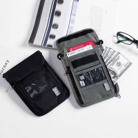 KMNITH กระเป๋าเลขที่พาสปอร์ตกันน้ำ,กระเป๋าซองเอกสาร RFID อเนกประสงค์กระเป๋าสตางค์คอสำหรับเดินทาง