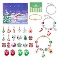 Christmas Countdown Jewelry Calendar Christmas Advent Calendar Bracelets for Girls Christmas Countdown Calendar DIY Jewelry Making Kit Gift 22 Charm Beads for Kids Teens Women comfy