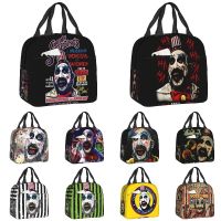 ∈♦ Captain Spaulding Lunch Box Horror Film House of 1000 Corpses Thermal Cooler Insulated Lunch Bag For Women Kids Work Picnic Tote