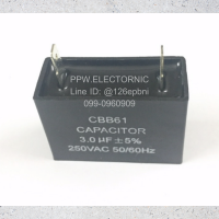 2ชิ้น คาปาซิเตอร์ คาปาซิเตอร์พัดลม 3UF 250VAC +-5% 50/60 Hz CBB61 2ขาเสียบ อะไหล่พัดลม Capacitor ตัวเก็บประจุ อะไหล่อิเล็กทรอนิกส์