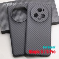 Amstar Genuine Carbon Fiber Phone Case for Honor Magic 5 Pro Ultra-thin Anti-drop Business Aramid Fiber Cover for Honor Magic 5