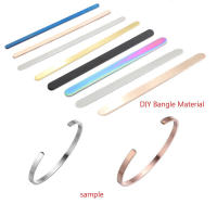 152MM Stainless Steel Bangle DIY Engravavle Blank Open Cuff Bangle Stamping Strip Material celet