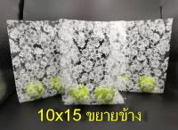 10x15 ขยายข้าง เเพค 1/2 กก. ถุงหูเจาะใส พิมพ์ลายดอกเดซี่  ถุงลายน่ารัก ถุงพิมพ์ลาย เกรดเอ ถุงพลาสติก