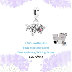 Pandora 799435C01 Airplane Globe Suitcase Dangle Charm