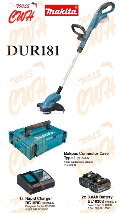 MAKITA DUR181 18V CORDLESS GRASS TRIMMER STRING CUTTER WEED EATER