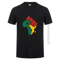 Africa Map T Shirt Men Cotton Tshirt Africa Reggae Music Man Tshirt