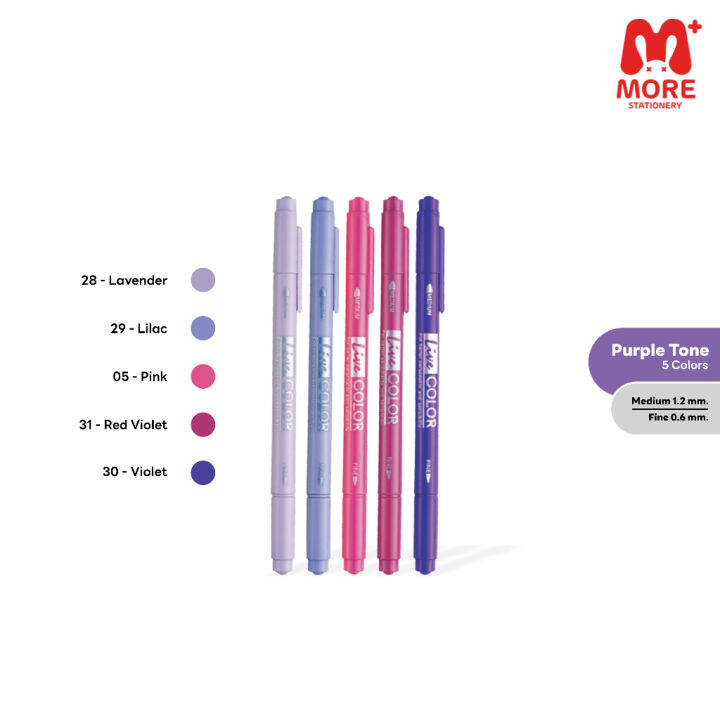 monami-โมนามิ-ปากกาสีน้ำ-2-หัว-รุ่น-live-color-set-5-สี