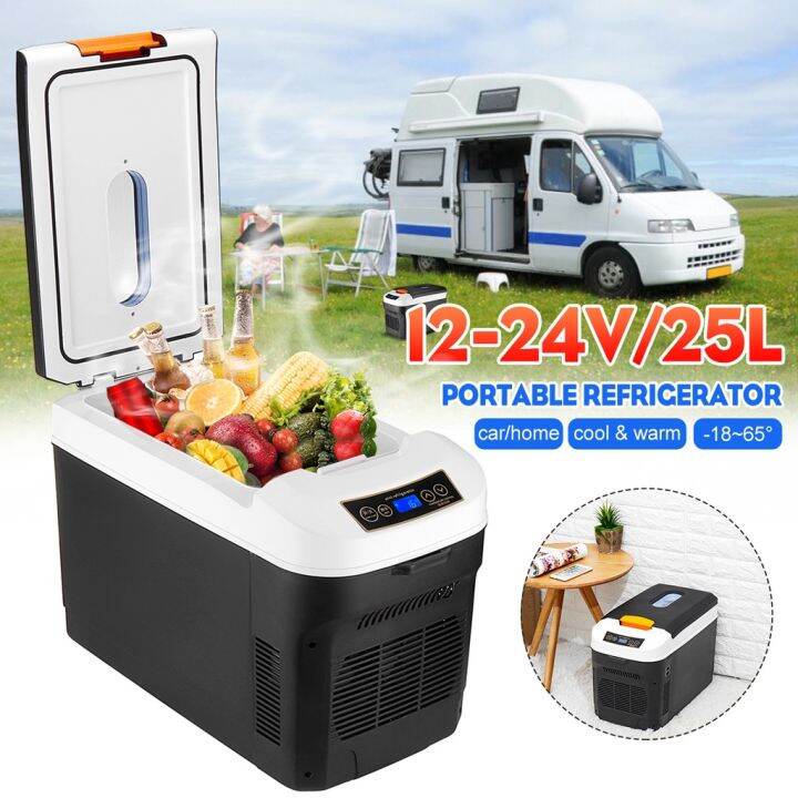 25L Mini Fridge Car Fridge Camping Freezer Car Refrigerator Compressor
