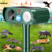 Studyset IN stock Animal Repeller Ultrasonic Solar Power Outdoor Pest Cat Mice Sensor Pir Portable Repeller For Home Garden