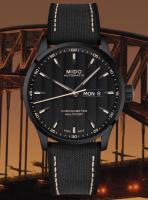 MIDO MULTIFORT CHRONOMETER¹ M038.431.37.051.00 BlackPVD - รมดำ SoBlack โคโนมิเตอร์ สายยาง สีดำ