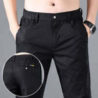 NGHG MALL-Cool Ice Silk Cal Pants Mens Thin Slim Straight Pants Mens Korean Trend Loose Sports Long Pants