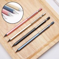 1 Pcs Metal Rod Mechanical Pencil Office Press Metal Frosted Rod Activity Graphite Pencil Student Stationery Mechanical Pencil