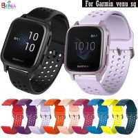 ✓ BEHUA 20มิลลิเมตรซิลิโคนอ่อนนุ่มสายนาฬิกาข้อมือสำหรับ Garmin Venu Sq สายเปลี่ยนสร้อยข้อมือ WristStrap สำหรับหัวเว่ยเกียรตินาฬิกา ES สายรัดข้อมือ