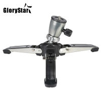 GloryStar ขาตั้งกล้อง Kru 3 Kaki แบบพกพา14 "ขาตั้งฐาน Sokongan Kamera DSLR 3 Kaki