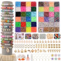 10000Pcs/Box 6mm Clay Bracelet Beads for Jewelry Making KitFlat Round Polymer Clay Heishi Beads DIY Handmade Accessories