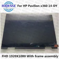 เครื่องอ่านพิกัดหน้าจอสัมผัส LCD FHD 14นิ้วของแท้แอสเซมบลีสำหรับ HP ศาลา X360 14-DY0008CA 14T-DY000 14-Dy0012la 14M-DY0013DX