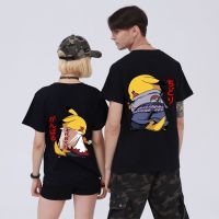 ฤดูร้อน Naruto ร่วม Pikachu เสื้อยืดชาย Naruto Sasuke ชุดคู่ในเสื้อยืดแขนสั้นเทรนด์สุดฮอต chic