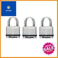 กุญแจลูกปืนคล้องคอสั้นสเตนเลส MASTER LOCK รุ่น M5EURTRILF ขนาด 50 มม. สีลามิเนท **ขายดีที่สุด**