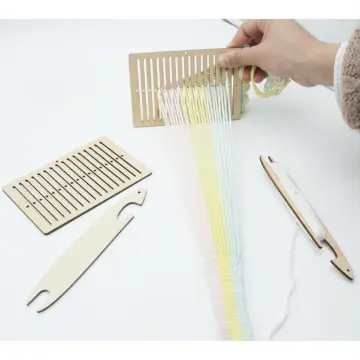 1 Set Weaving Loom Tools Tapestry Handcrafts Tools Wooden Crochet Hooks