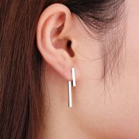 2022 New Fashion Simple T Bar Drop Earring for Women Geometric Ear Jacket Earrings Wedding Gifts