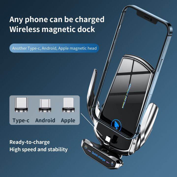 auto-car-wireless-charger-15w-fast-charging-magnetic-car-mount-phone-holder-for-iphone14-samsung-xiaomi-infrared-induction