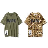 BAPE × อุตสาหกรรมอัลฟาโลโก้เสื้อที